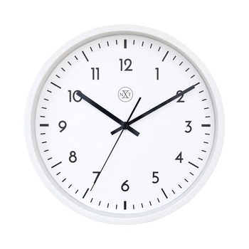NeXtime – Zegar ścienny Easy Big z cichym mechanizmem, biały, 30 cm