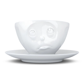 58Products - Porcelanowa filiżanka do kawy "Zadąsana" - biała - 0,2 l