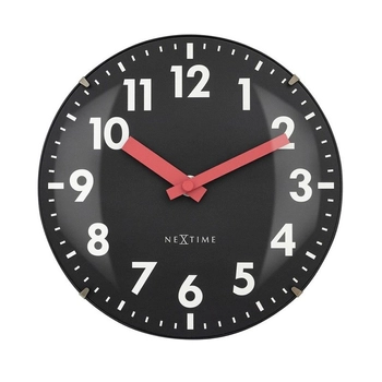 NeXtime – Zegar szklany Duomo Mini z funkcją stawiania, czarny