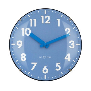 NeXtime – Zegar szklany Duomo Mini z funkcją stawiania, niebieski