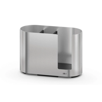 Zack - stojak na płatki kosmetyczne Olomo - wysokość 9,4 cm, stal nierdzewna 18/10 matowa