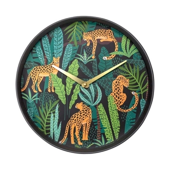 NeXtime – Zegar ścienny Urban Jungle nXt – kolorowy, cichy, 30 cm