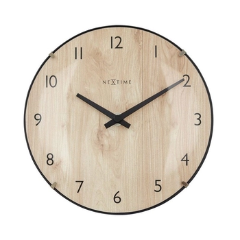 NeXtime – Zegar stołowy Edge Wood Mini, jasne drewno, 20 cm