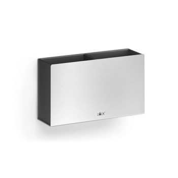 Zack - pojemnik na szczoteczki do zębów Potes - długość 16,5 cm, stal nierdzewna 18/10 matowa